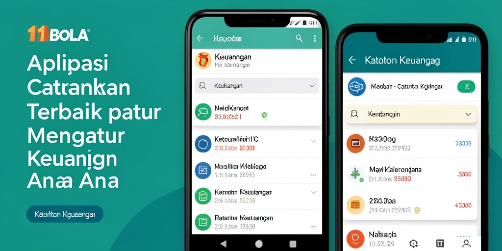 Antarmuka sederhana dan bersih dari aplikasi Catatan Keuangan 11BOLA.