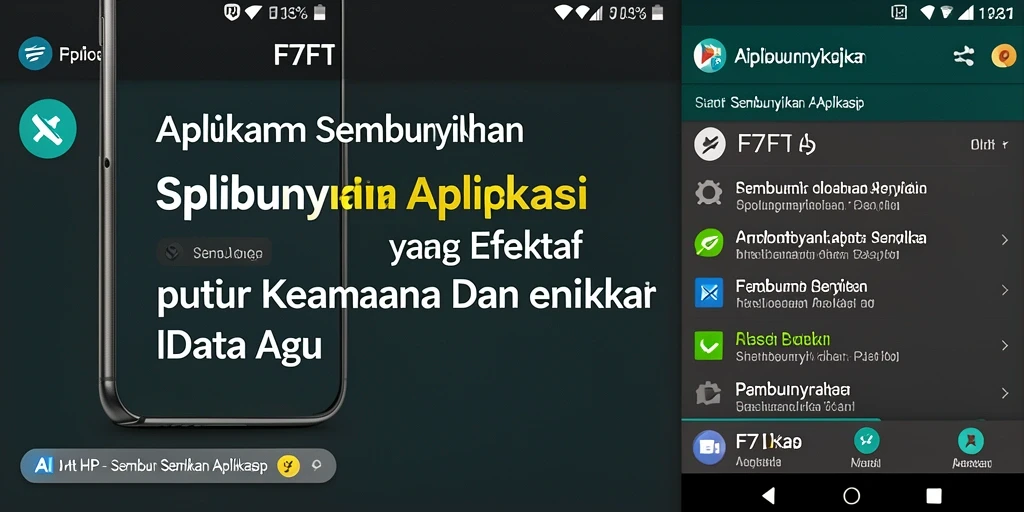 Antarmuka F7F7 yang sederhana dan fungsional untuk sembunyikan aplikasi.