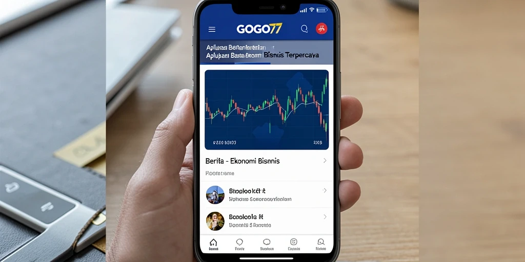 Tampilan antarmuka aplikasi GOGO77 yang modern dan informatif.