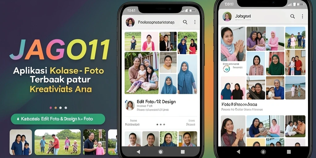 Antarmuka intuitif JAGO11 untuk kolase foto yang menarik.