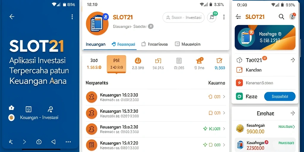 Tampilan antarmuka SLOT21 yang modern dan fungsional.