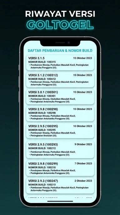 Riwayat Versi Aplikasi goltogel untuk Pengguna Android